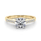 Single Row Trellis Engagement Ring
