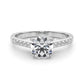 Single Row Trellis Engagement Ring