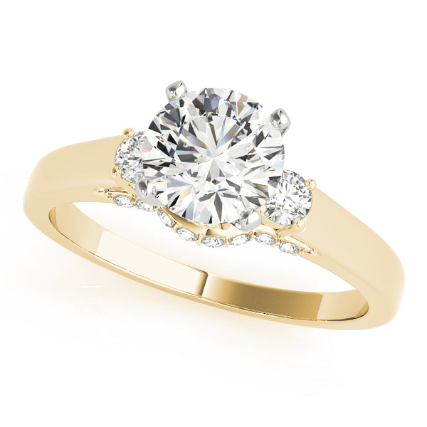3-Stone Round Engagement Ring