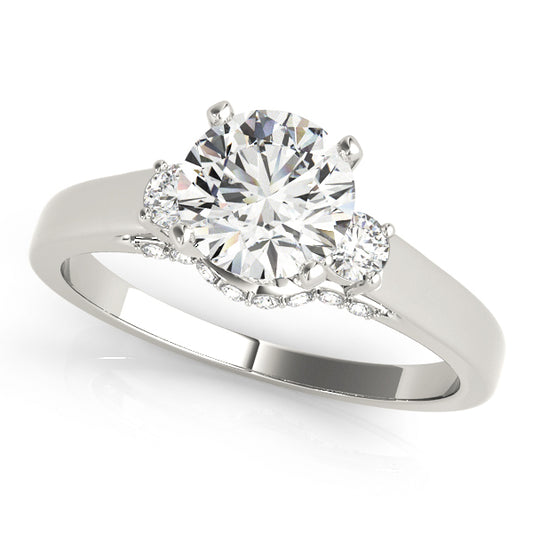 3-Stone Round Engagement Ring