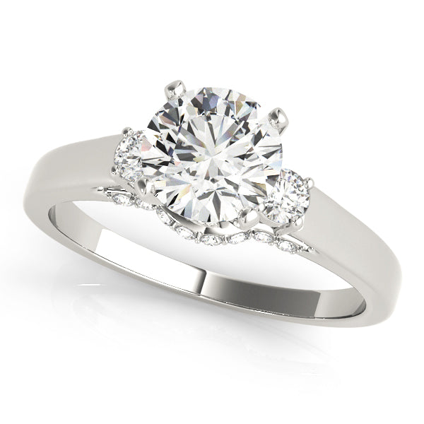 3-Stone Round Engagement Ring
