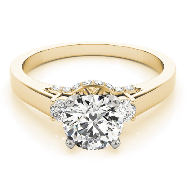 3-Stone Round Engagement Ring