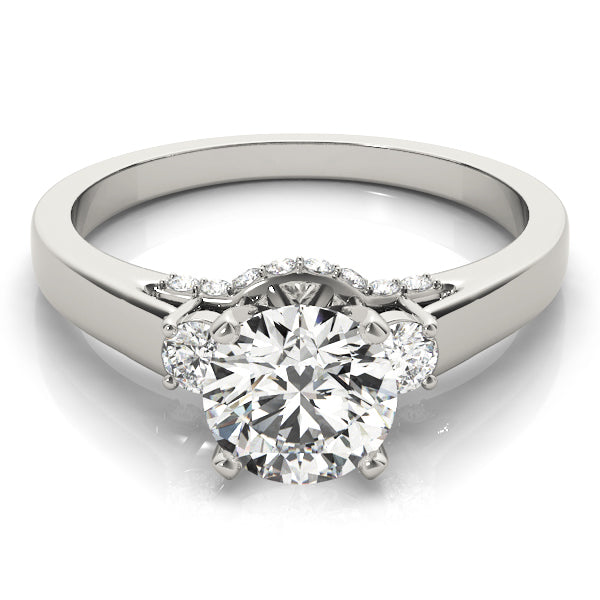 3-Stone Round Engagement Ring