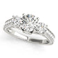 Round 3-Stone Engagement Ring