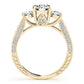 Round 3-Stone Engagement Ring