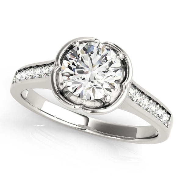 ENGAGEMENT RINGS SINGLE ROW PRONG