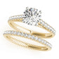 Single Row Prong Set Engagement Ring