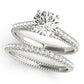 Single Row Prong Set Engagement Ring