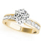 Single Row Channel Set Engagement Ring