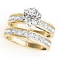 Single Row Channel Set Engagement Ring