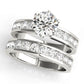 Single Row Channel Set Engagement Ring