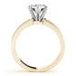Single Row Channel Set Engagement Ring