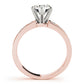 Single Row Channel Set Engagement Ring