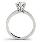 Single Row Channel Set Engagement Ring