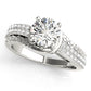 Bypass Multirow Pavé Engagement Ring