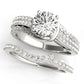 Bypass Multirow Pavé Engagement Ring