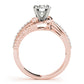 Bypass Multirow Pavé Engagement Ring