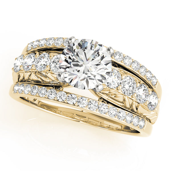 Multirow Filigree Engagement Rings