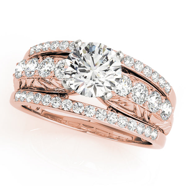 Multirow Filigree Engagement Rings