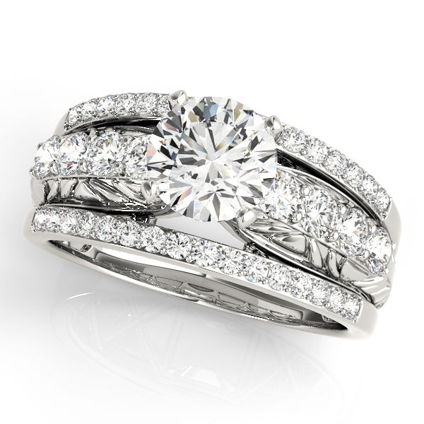 Multirow Filigree Engagement Rings