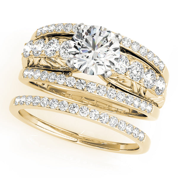 Multirow Filigree Engagement Rings
