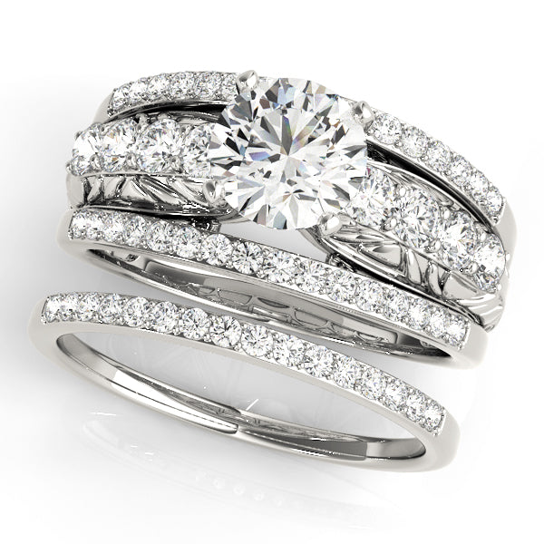 Multirow Filigree Engagement Rings