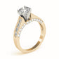 Single Row Channel Set Hidden Halo Engagement Ring