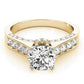 Single Row Channel Set Hidden Halo Engagement Ring