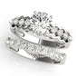 Single Row Prong Hidden Halo Engagement Rings