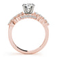 Single Row Prong Hidden Halo Engagement Rings