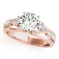 ENGAGEMENT RINGS 3 STONE ROUND
