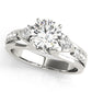 ENGAGEMENT RINGS 3 STONE ROUND