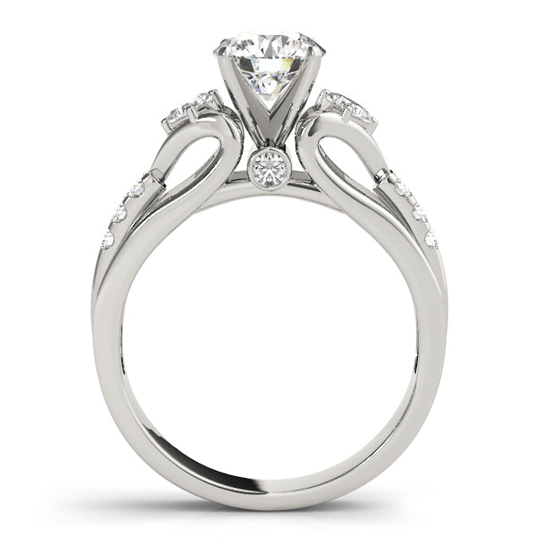 ENGAGEMENT RINGS 3 STONE ROUND