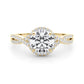 Twisted Infinity Halo Engagement Ring