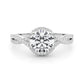 Twisted Infinity Halo Engagement Ring