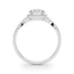 Twisted Infinity Halo Engagement Ring