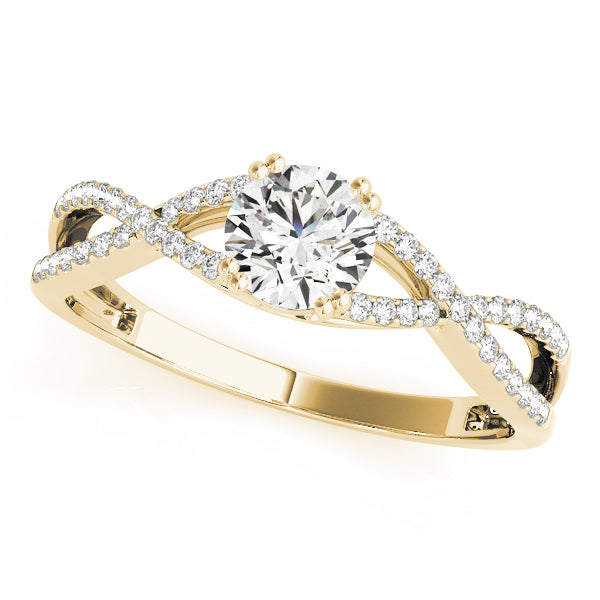 Twisting Round Engagement Ring