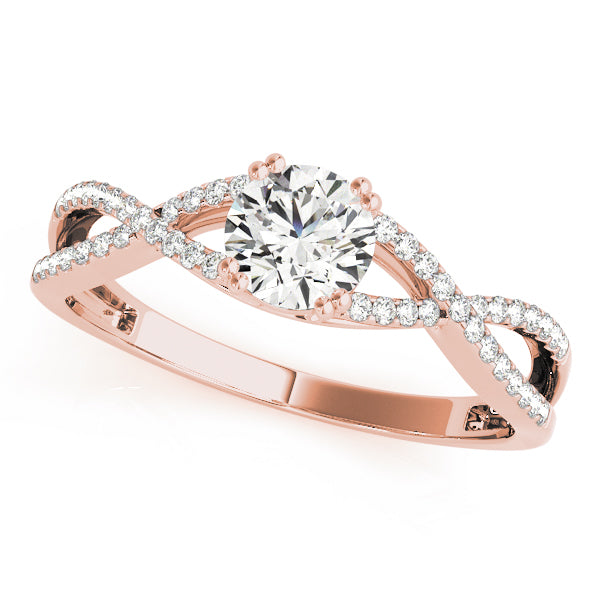 Twisting Round Engagement Ring