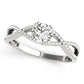 Twisting Round Engagement Ring