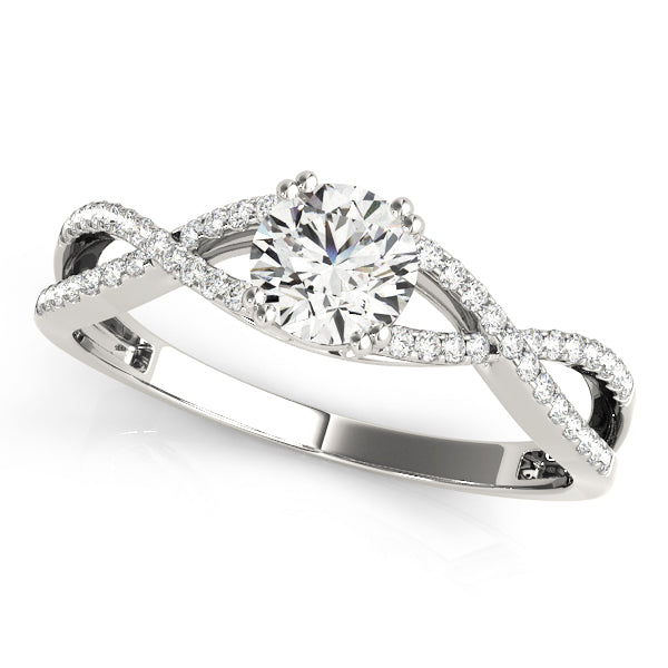 Twisting Round Engagement Ring