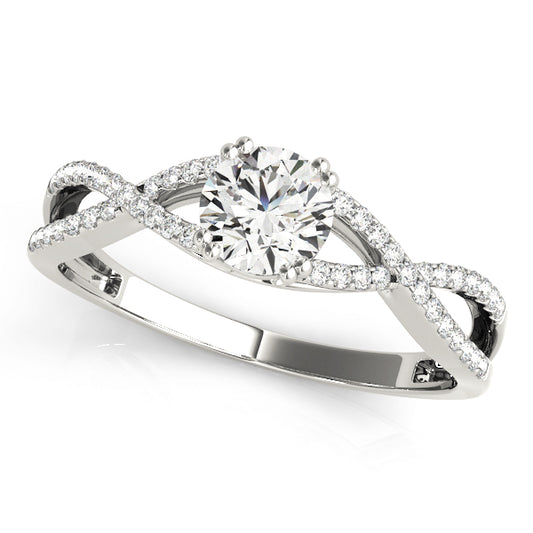 Twisting Round Engagement Ring