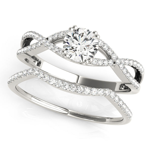 Twisting Round Engagement Ring