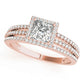 Vintage Multirow Halo Engagement Ring