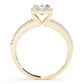 Vintage Multirow Halo Engagement Ring