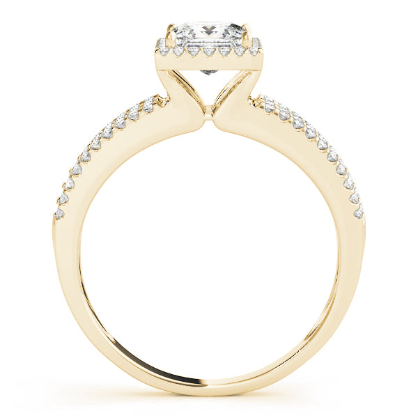 Vintage Multirow Halo Engagement Ring