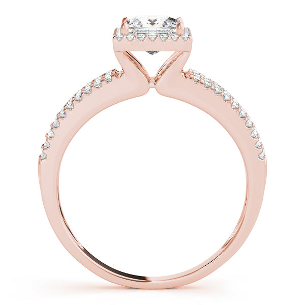 Vintage Multirow Halo Engagement Ring