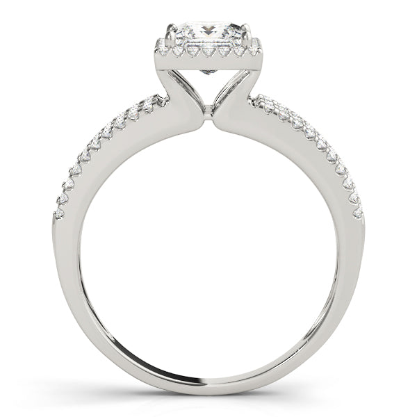 Vintage Multirow Halo Engagement Ring