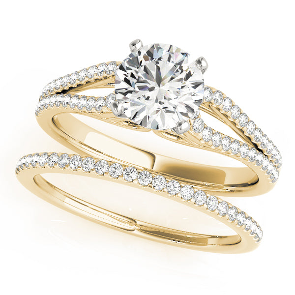 Multirow Split Shank Engagement Ring