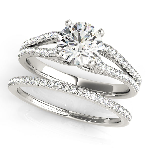 Multirow Split Shank Engagement Ring