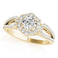 Split Shank Halo Engagement Rings